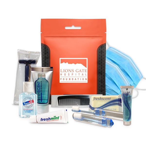 PPE and hygiene kit with a razor, shave cream, toothbrush, toothpaste,... from ASI 84514 Safety Made