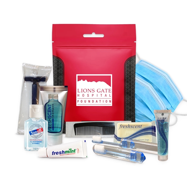 PPE and hygiene kit with a razor, shave cream, toothbrush, toothpaste,... from ASI 84514 Safety Made