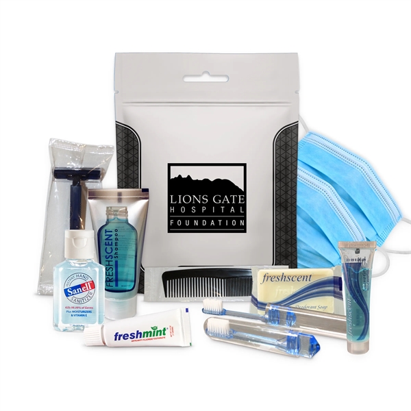 PPE and hygiene kit with a razor, shave cream, toothbrush, toothpaste,... from ASI 84514 Safety Made