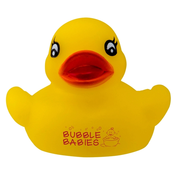Yellow rubber duck with pad printed graphics.... from ASI 62190 Illini
