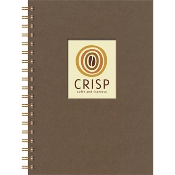 7" x 10" notebook with die-cut window, full-color insert, 100 sheets... from ASI 91340 Journalbooks/Timeplanner Calendars
