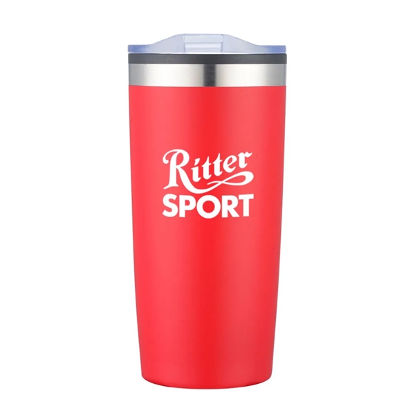 Powder Coated 304 Stainless Steel with Plastic liner
Double Walled insulated tumbler.... from ASI 84592 St Regis Group