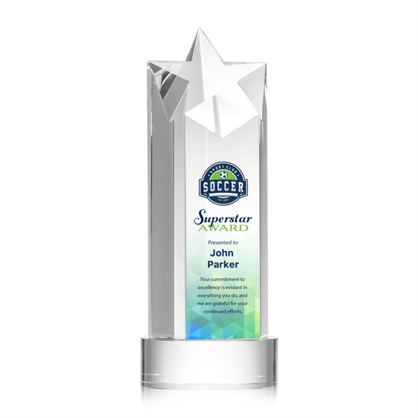 The Berkley Star VividPrint™ Award on Optical Crystal Base is an... from ASI 84592 St Regis Group / St Regis