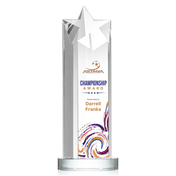 The Berkley Star VividPrint™ Award on Optical Crystal Base is an... from ASI 84592 St Regis Group / St Regis
