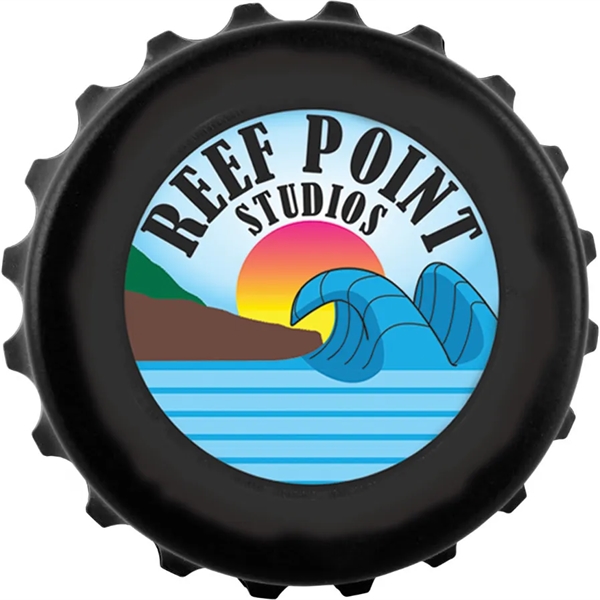Custom Sublimated Magnetic Bottle Cap Shape Opener.  Printed in a... from ASI 62635 Inno-Vative Solutions Grp LTD