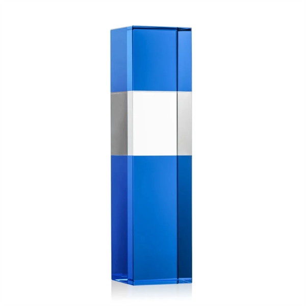 A sharply contrasting award, the Araceli intersects deep sky blue crystal... from ASI 84592 St Regis Group / St Regis