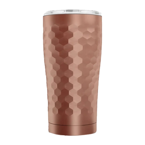 20 oz. stainless steel tumbler with COPPER lining, splash-proof lid,TRIPLE WALL... from ASI 74601 Calico