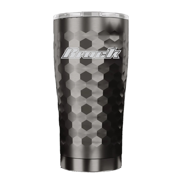 20 oz. stainless steel tumbler with COPPER lining, splash-proof lid,TRIPLE WALL... from ASI 74601 Calico
