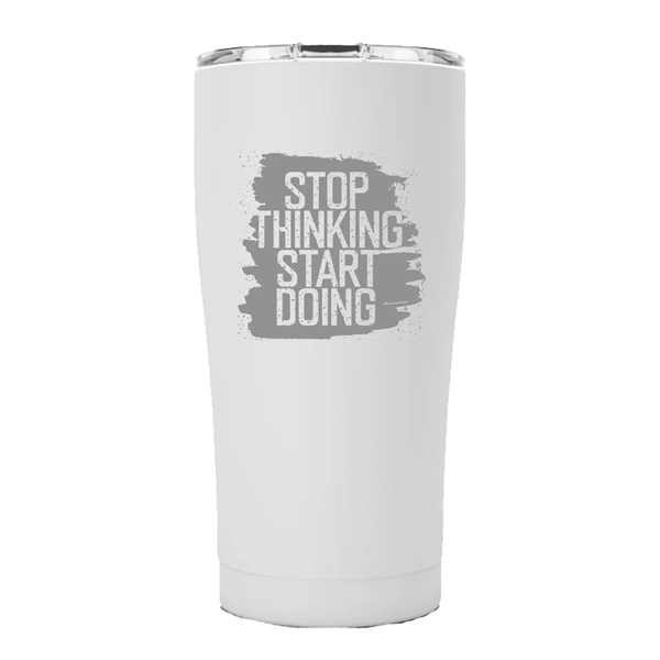 20 oz. stainless steel tumbler with COPPER lining, splash-proof lid,TRIPLE WALL... from ASI 74601 Calico