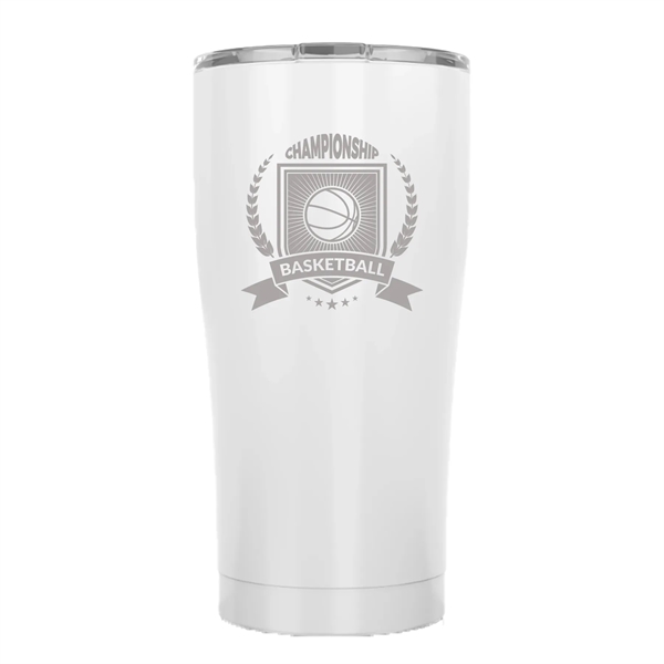 20 oz. stainless steel tumbler with COPPER lining, splash-proof lid,TRIPLE WALL... from ASI 74601 Calico