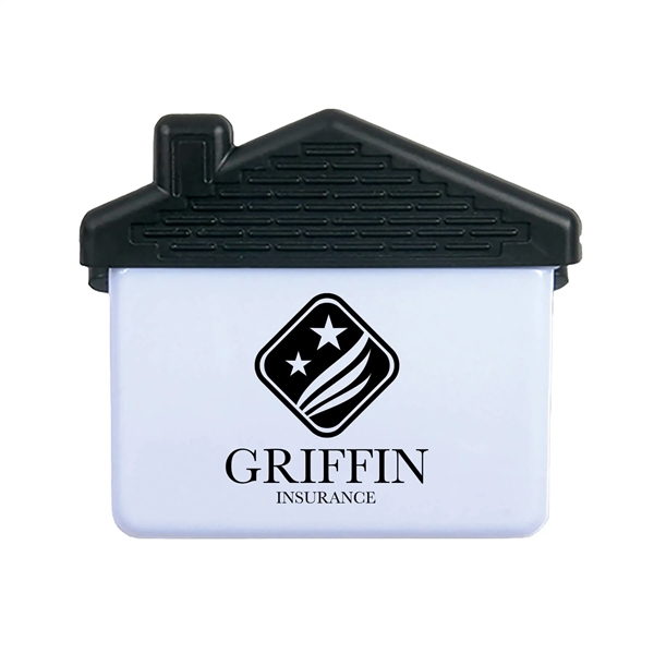 House shaped clip with rubber grip, magnetic backing and Customization.... from ASI 54040 Fey Promo / Mi Line by Fey