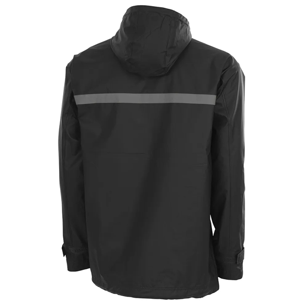 Men's wind and waterproof rain jacket lined with grey mesh.... from ASI 44620 Charles River Apparel