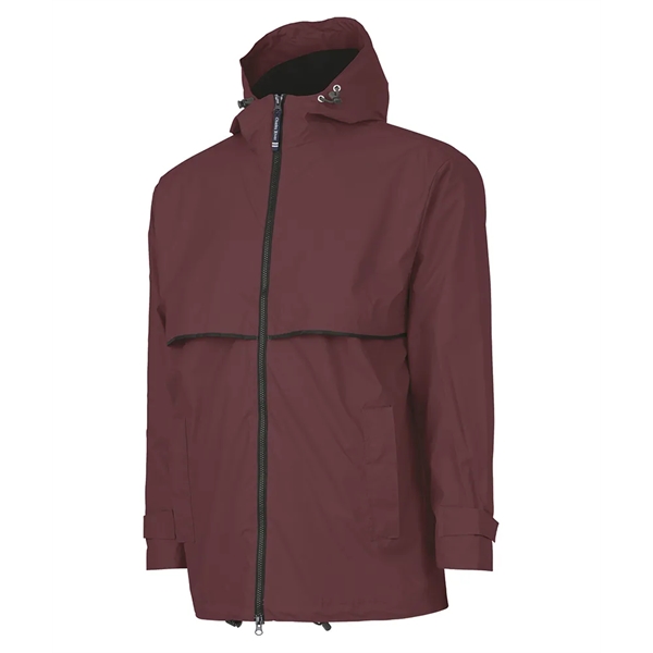 Men's wind and waterproof rain jacket lined with grey mesh.... from ASI 44620 Charles River Apparel