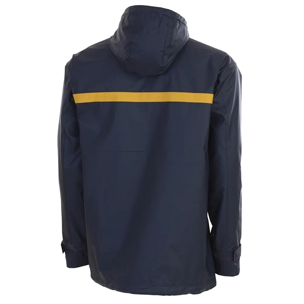Men's wind and waterproof rain jacket lined with grey mesh.... from ASI 44620 Charles River Apparel