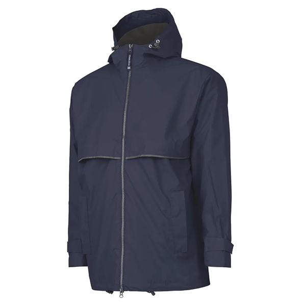 Men's wind and waterproof rain jacket lined with grey mesh.... from ASI 44620 Charles River Apparel