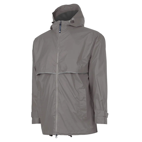 Men's wind and waterproof rain jacket lined with grey mesh.... from ASI 44620 Charles River Apparel