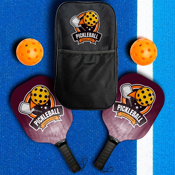Pickleball set with two paddles, two balls and a carrying pouch.... from ASI 90807 Tekweld