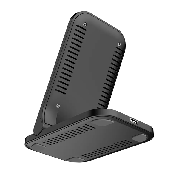 The "Peoria 15W Foldable Wireless Charger Stand" is a versatile, portable... from ASI 90154 Sunjoy Group Inc