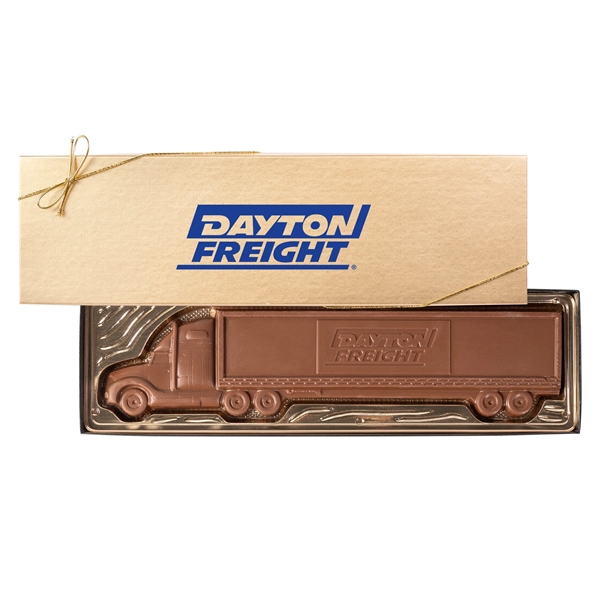 Molded chocolate tractor trailer in gift box, 1 lb.... from ASI 44900 NC Custom (CI/Lanco)