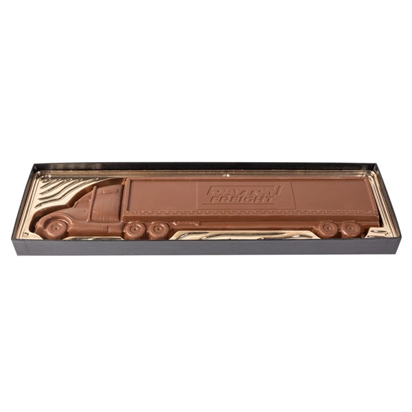 Molded chocolate tractor trailer in gift box, 1 lb.... from ASI 44900 NC Custom (CI/Lanco)