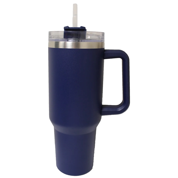 40 Oz. Stainless Steel Vacuum Insulated Mug with Straw Lid... from ASI 36988 Artek USA Inc