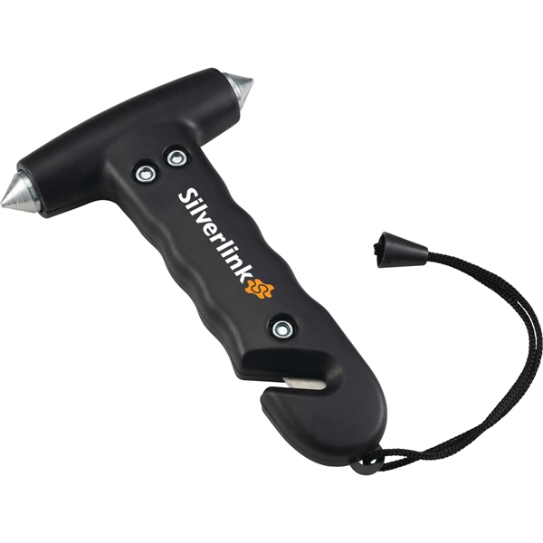 Life-saving hammer with double-sided metal head and built-in seat belt cutter.... from ASI 66887 PCNA / Bullet