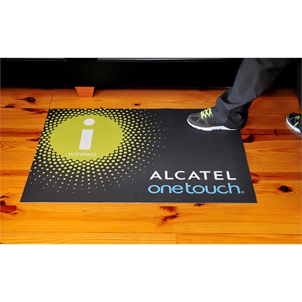 Full-color needle punch polyester floor mat, with full-bleed imprint... from ASI 35750 PromoMatting by Americo