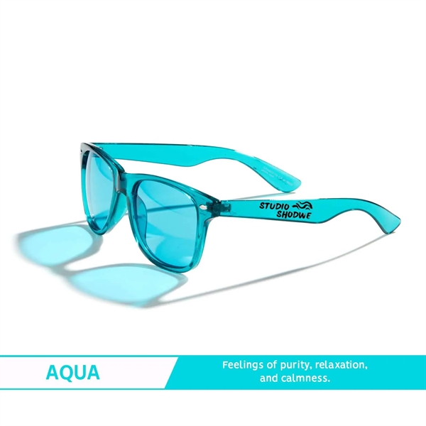 Eyeglasses offered in an assortment of mood-inspired colors.... from ASI 63549 Jornik Manufacturing Corp