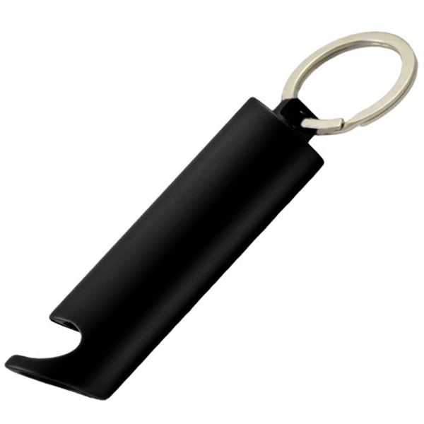 Aluminum bottle opener flashlight with 3 white LED lights and keychain.... from ASI 57956 Graphco line