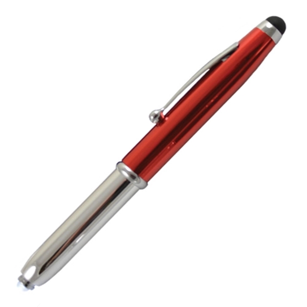 3-in1 ballpoint pen with stylus, flashlight, and removable cap.... from ASI 57956 Graphco line