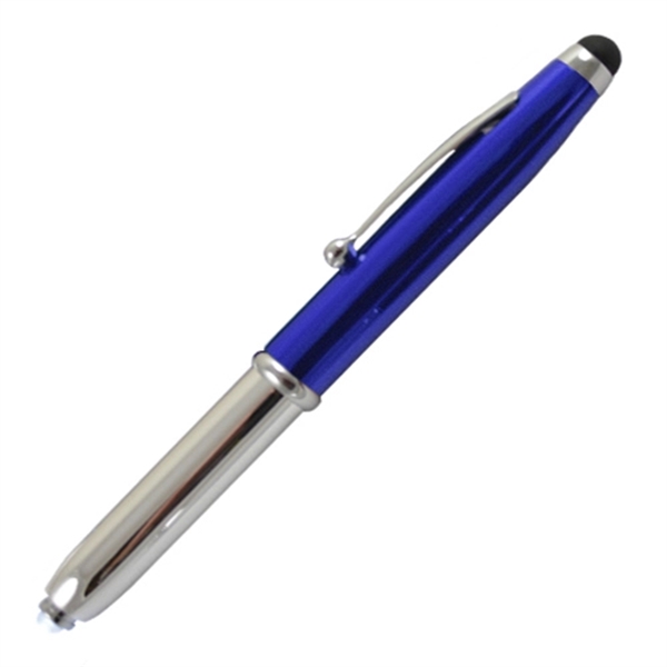3-in1 ballpoint pen with stylus, flashlight, and removable cap.... from ASI 57956 Graphco line