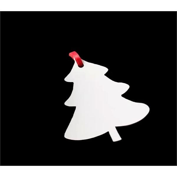 Tree-shaped sublimation MDF Christmas ornament plus free full color printing on... from ASI 37218 Athena Promo (tm)