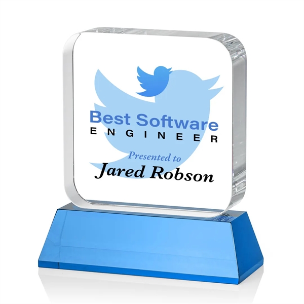 Flamborough VividPrint™ Award on Base - Sky Blue... from ASI 84592 St Regis Group / St Regis