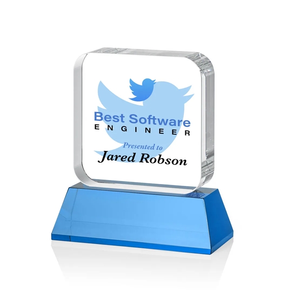 Flamborough VividPrint™ Award on Base - Sky Blue... from ASI 84592 St Regis Group / St Regis