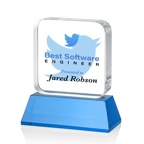 Flamborough VividPrint™ Award on Base - Sky Blue... from ASI 84592 St Regis Group / St Regis