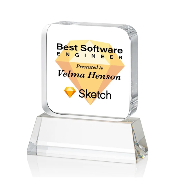 Flamborough VividPrint™ Award on Base - Clear... from ASI 84592 St Regis Group / St Regis