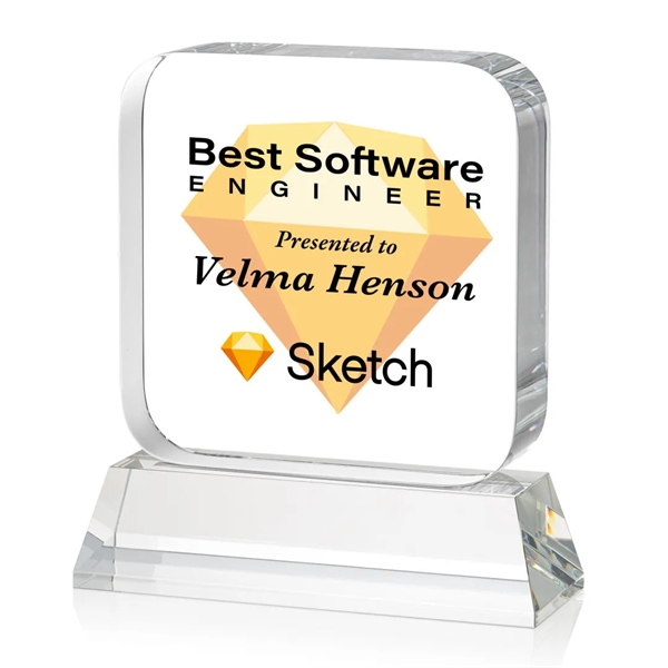 Flamborough VividPrint™ Award on Base - Clear... from ASI 84592 St Regis Group / St Regis