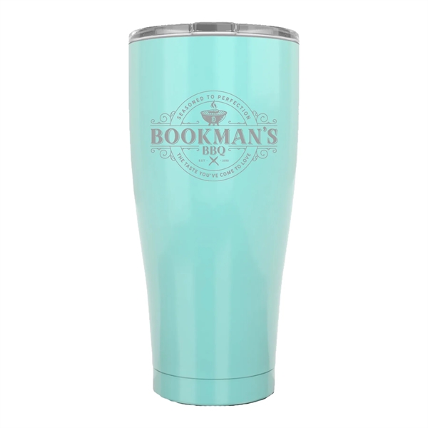 30 oz. stainless steel tumbler with COPPER lining, splash-proof lid, double... from ASI 74601 Calico