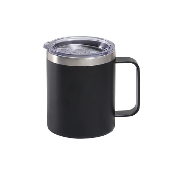 Stainless steel camping mug, 12 oz. plus 1 color silkscreen imprint... from ASI 37218 Athena Promo (tm)