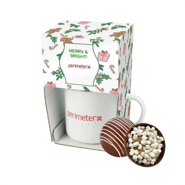 16 oz speckled camping mug with holiday classic milk mega hot... from ASI 71685 Midnite Snax® / Promo Revolution