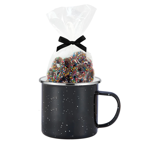 This set includes a mug stuffer filled with Milk Chocolate Pretzels... from ASI 71685 Midnite Snax® / Promo Revolution