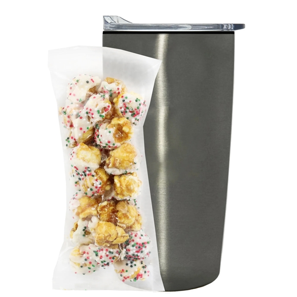 Straight Tumbler w/ Plastic Liner - 20 oz., Sugar Cookie Crunch... from ASI 71685 Midnite Snax® / Promo Revolution