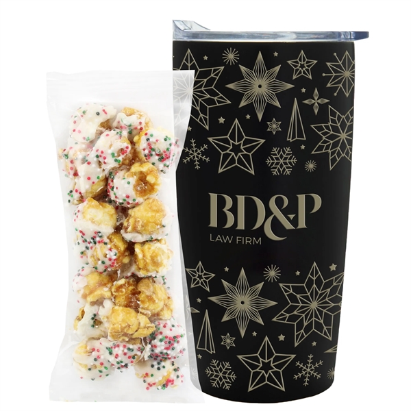 Straight Tumbler w/ Plastic Liner - 20 oz., Sugar Cookie Crunch... from ASI 71685 Midnite Snax® / Promo Revolution