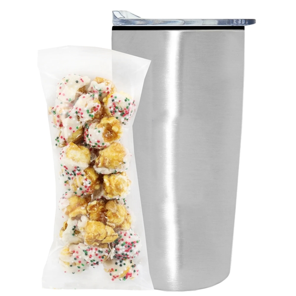 Straight Tumbler w/ Plastic Liner - 20 oz., Sugar Cookie Crunch... from ASI 71685 Midnite Snax® / Promo Revolution