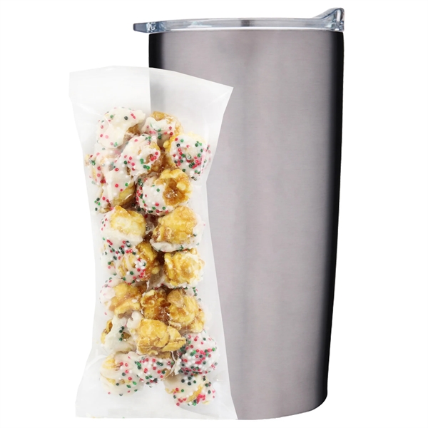 This set includes a 20 oz double-wall vacuum insulated tumbler and... from ASI 71685 Midnite Snax® / Promo Revolution