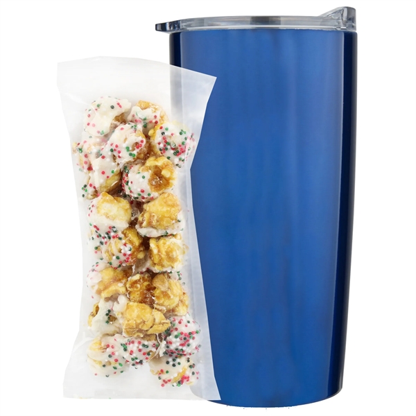 This set includes a 20 oz double-wall vacuum insulated tumbler and... from ASI 71685 Midnite Snax® / Promo Revolution