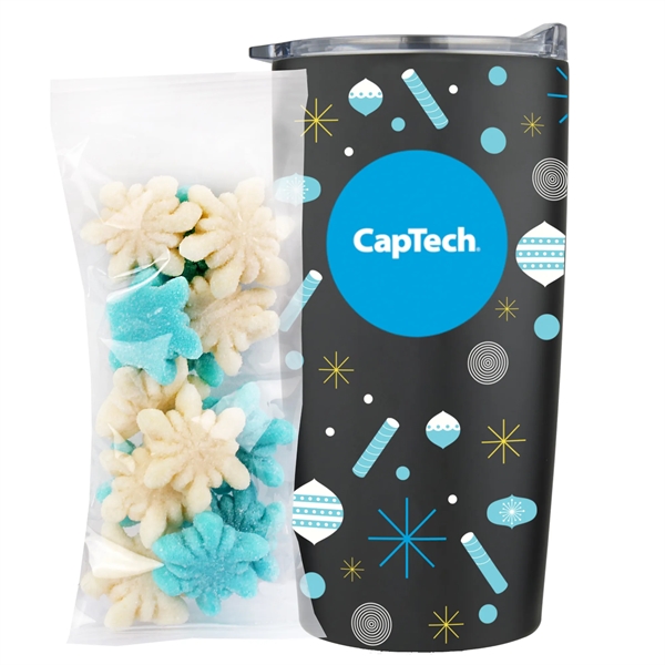 This set includes a 20 oz double-wall vacuum insulated tumbler and... from ASI 71685 Midnite Snax® / Promo Revolution