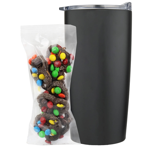 This set includes a 20 oz double-wall vacuum insulated tumbler and... from ASI 71685 Midnite Snax® / Promo Revolution