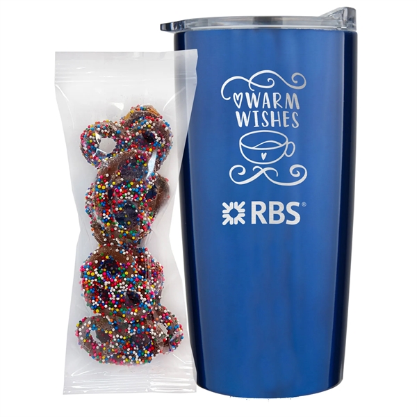 This set includes a 20 oz double-wall vacuum insulated tumbler and... from ASI 71685 Midnite Snax® / Promo Revolution