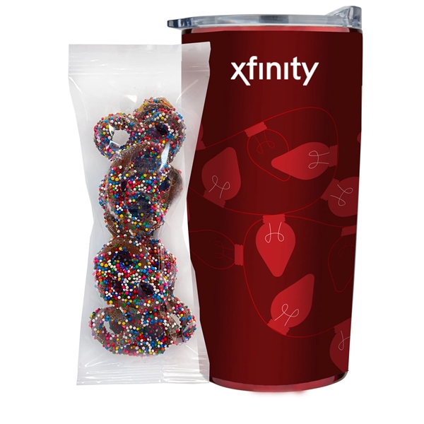 This set includes a 20 oz double-wall vacuum insulated tumbler and... from ASI 71685 Midnite Snax® / Promo Revolution